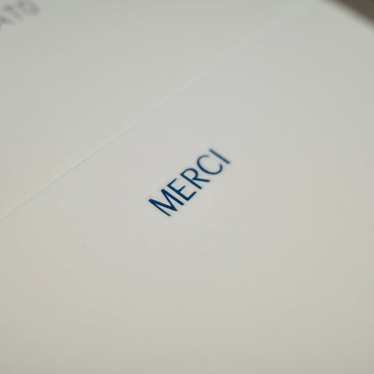 Merci Letterpress Thank You Notes (6 Pack)